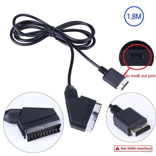 Rgb scart kabel - 1.8m, adapter